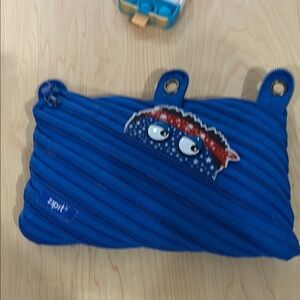 Blue Zipit Monster Pouch